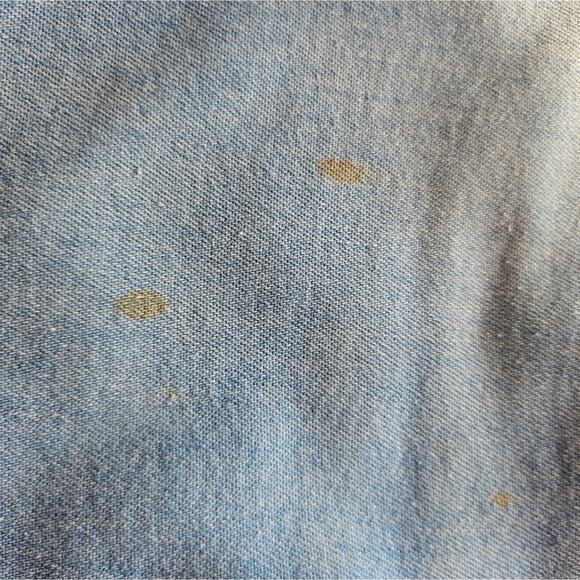 Vintage Wrangler Jorts Men 42 Casual Distressed Cotton Flat Front Shorts Blue - Picture 6 of 10